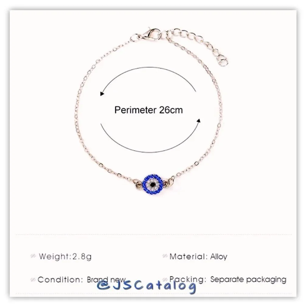 NEW High End CZ On Gold Plated Alloy Anklet - Picture 3 of 5